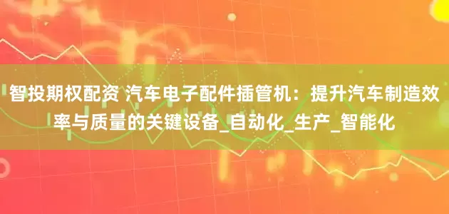智投期权配资 汽车电子配件插管机：提升汽车制造效率与质量的关键设备_自动化_生产_智能化