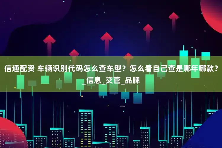信通配资 车辆识别代码怎么查车型？怎么看自己查是哪年哪款？_信息_交管_品牌